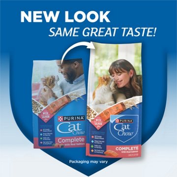 Cat Chow Purina Complete High Protein Dry Cat Food - Real Salmon
