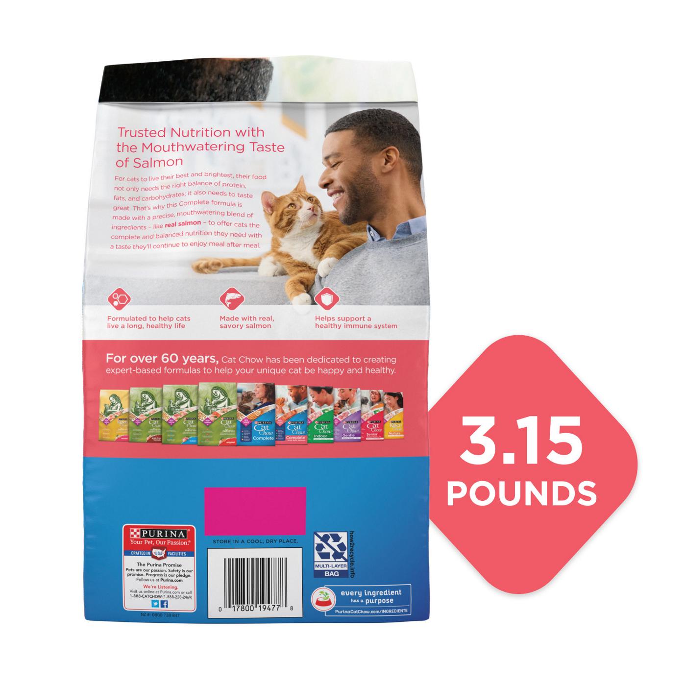 Cat Chow Purina Cat Chow Complete High Protein With Salmon Cat Food Dry Formula; image 7 of 7