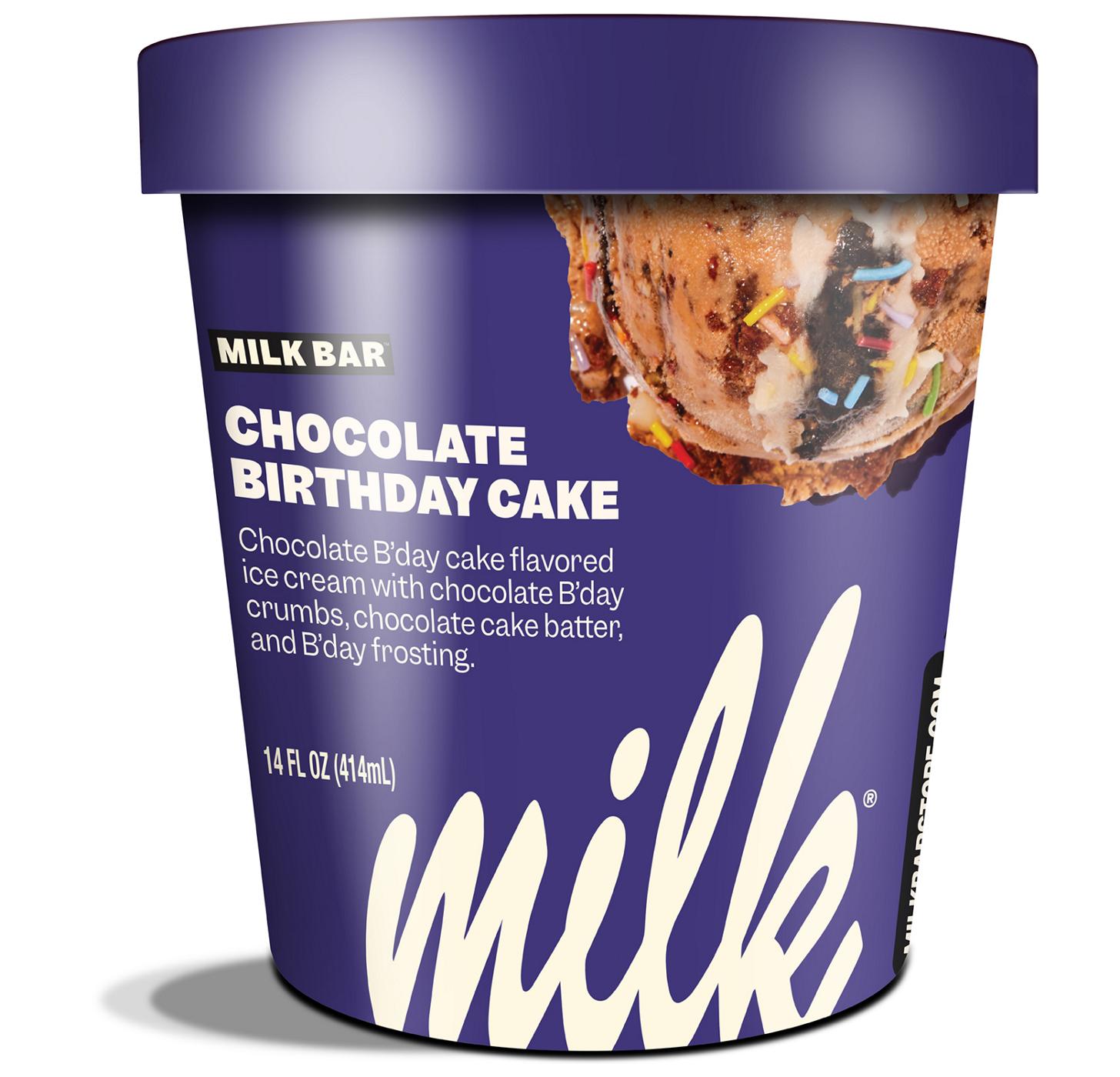 Milk Bar Chocolate Birthday Cake Ice Cream; image 1 of 2