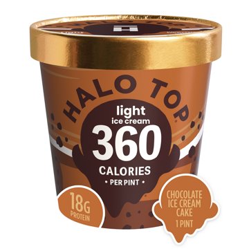 Halo Top 18g Protein Light Ice Cream - Chocolate Ice Cream Cake