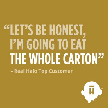 Halo Top 18g Protein Light Ice Cream - Chocolate Ice Cream Cake