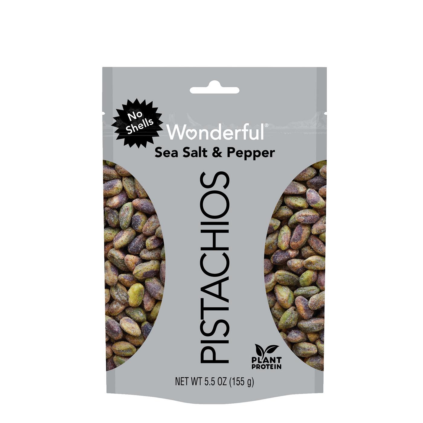 Wonderful No Shell Pistachios - Sea Salt & Pepper; image 1 of 2