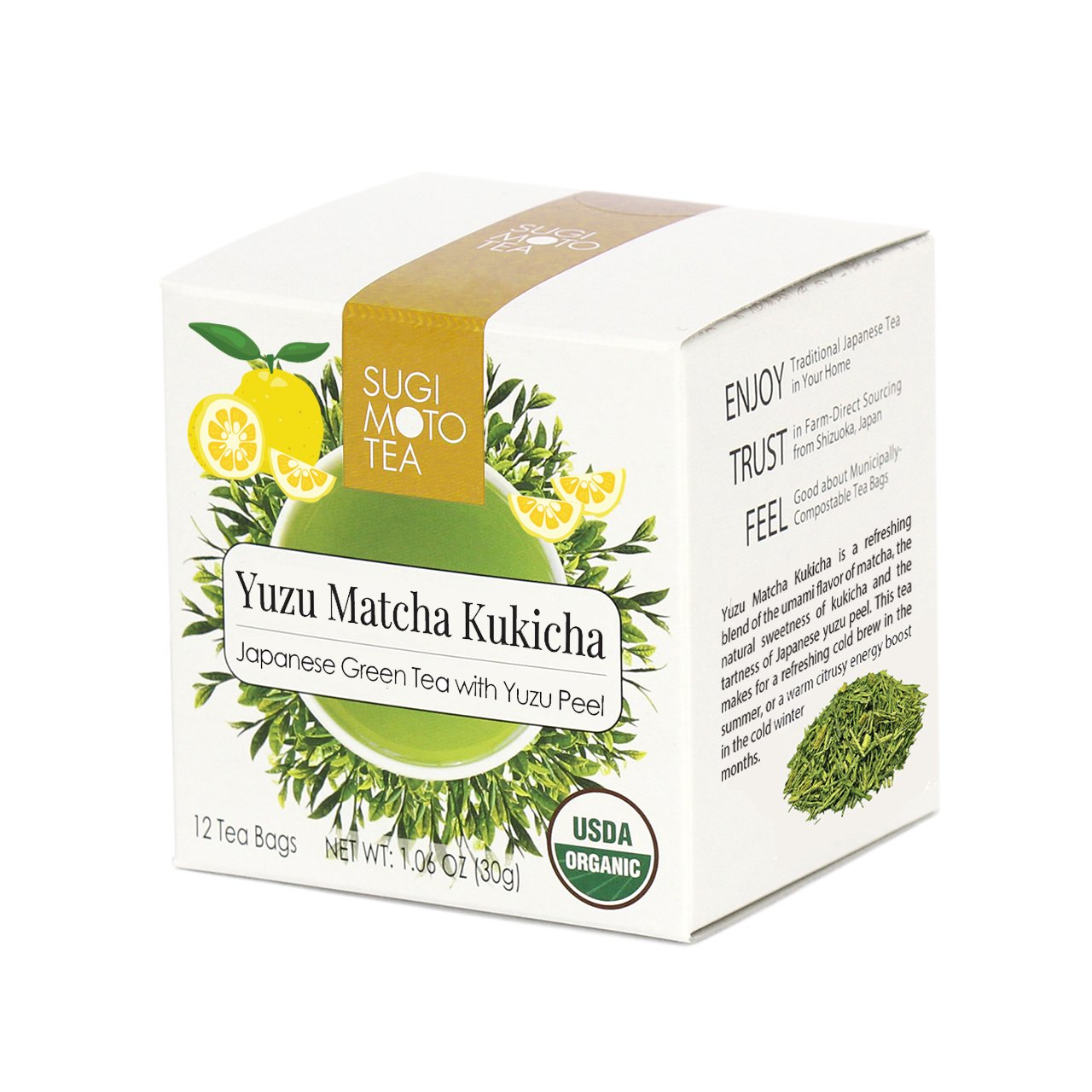 Sugimoto Tea Organic Yuzu Matcha Kukicha, 12 ct | Central Market