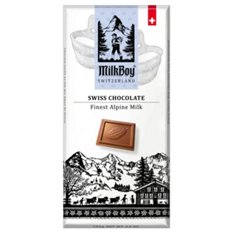 MILK BAR No.3　MILKBOY ミルクボーイ MilkBoy Swiss Alpine Milk Chocolate Bar, 3.5 oz | Central