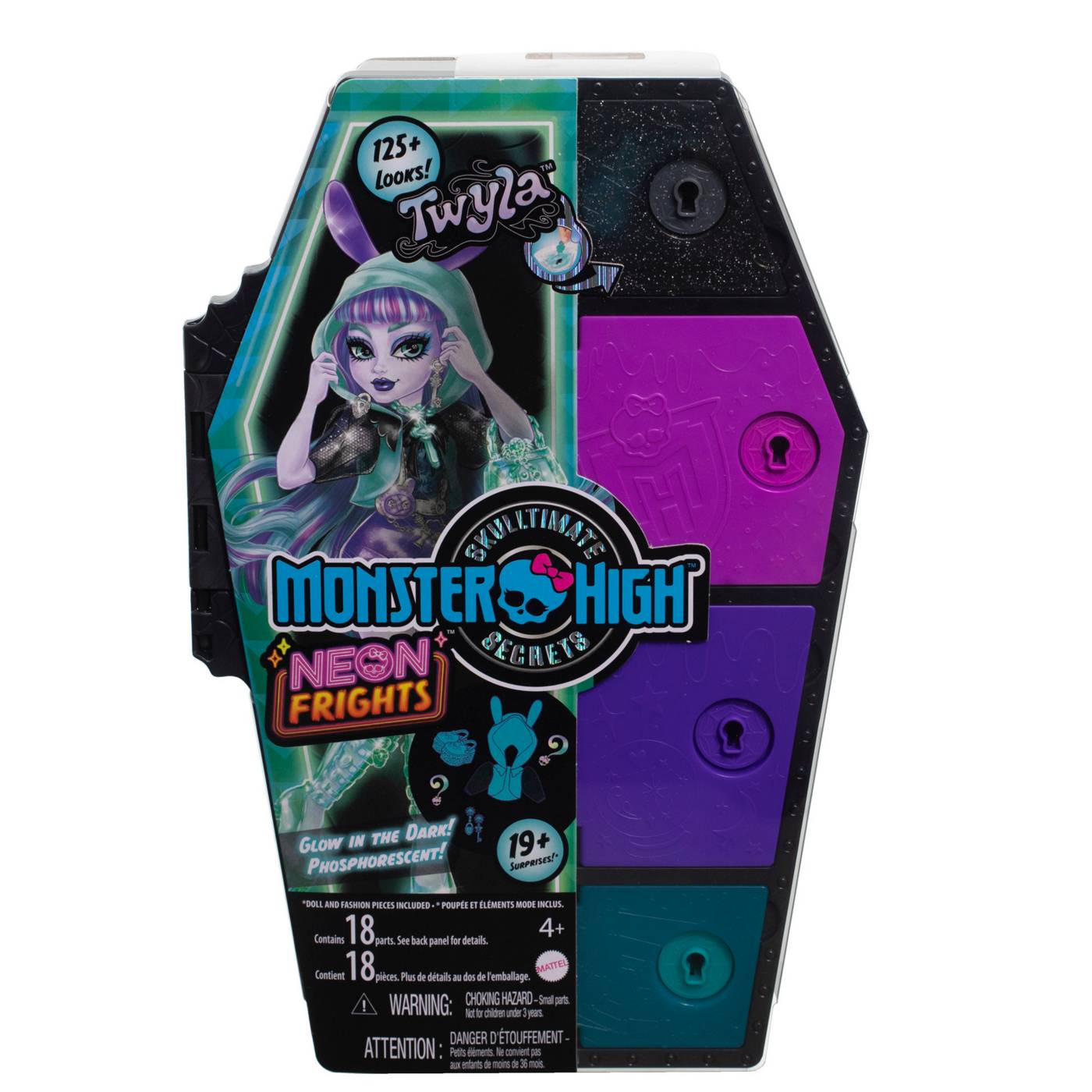 Monster High Skullimate Secrets Neon Frights Doll, Series 3 - Assorted; image 1 of 2