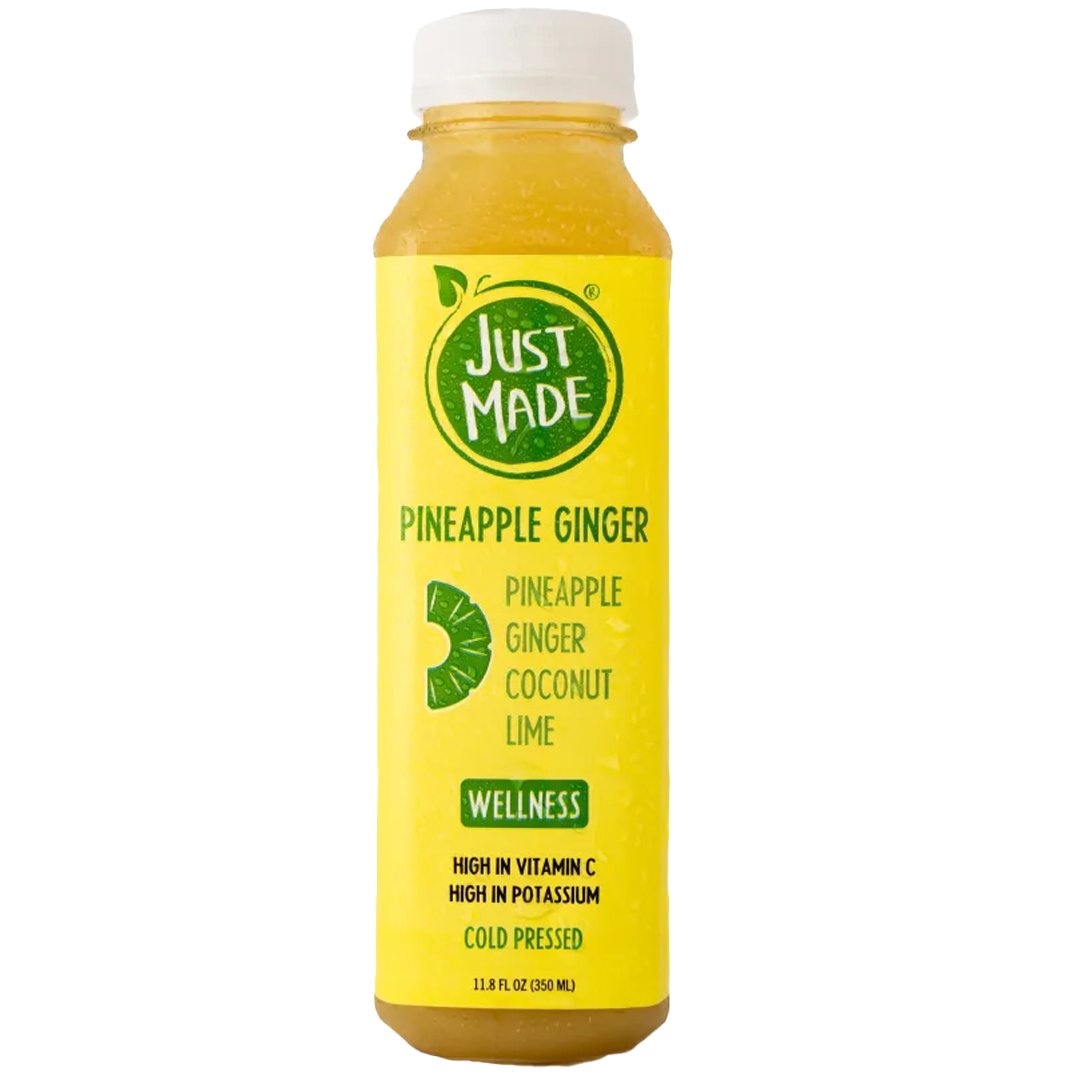 Just Made Pineapple Ginger Wellness Cold-Pressed Juice - Shop Juice At ...