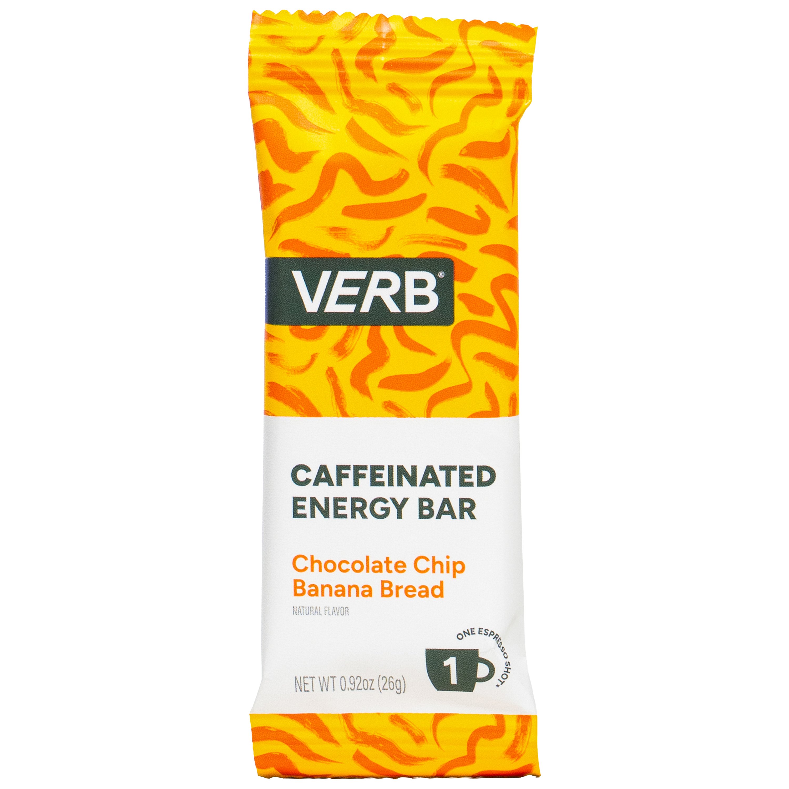 Verb Energy Chocolate Chip Banana Bread Caffeinated Energy Bar Shop