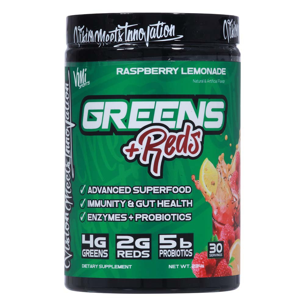 VMI Sports Greens + Reds Powder -  Raspberry Lemonade, 8.3 oz