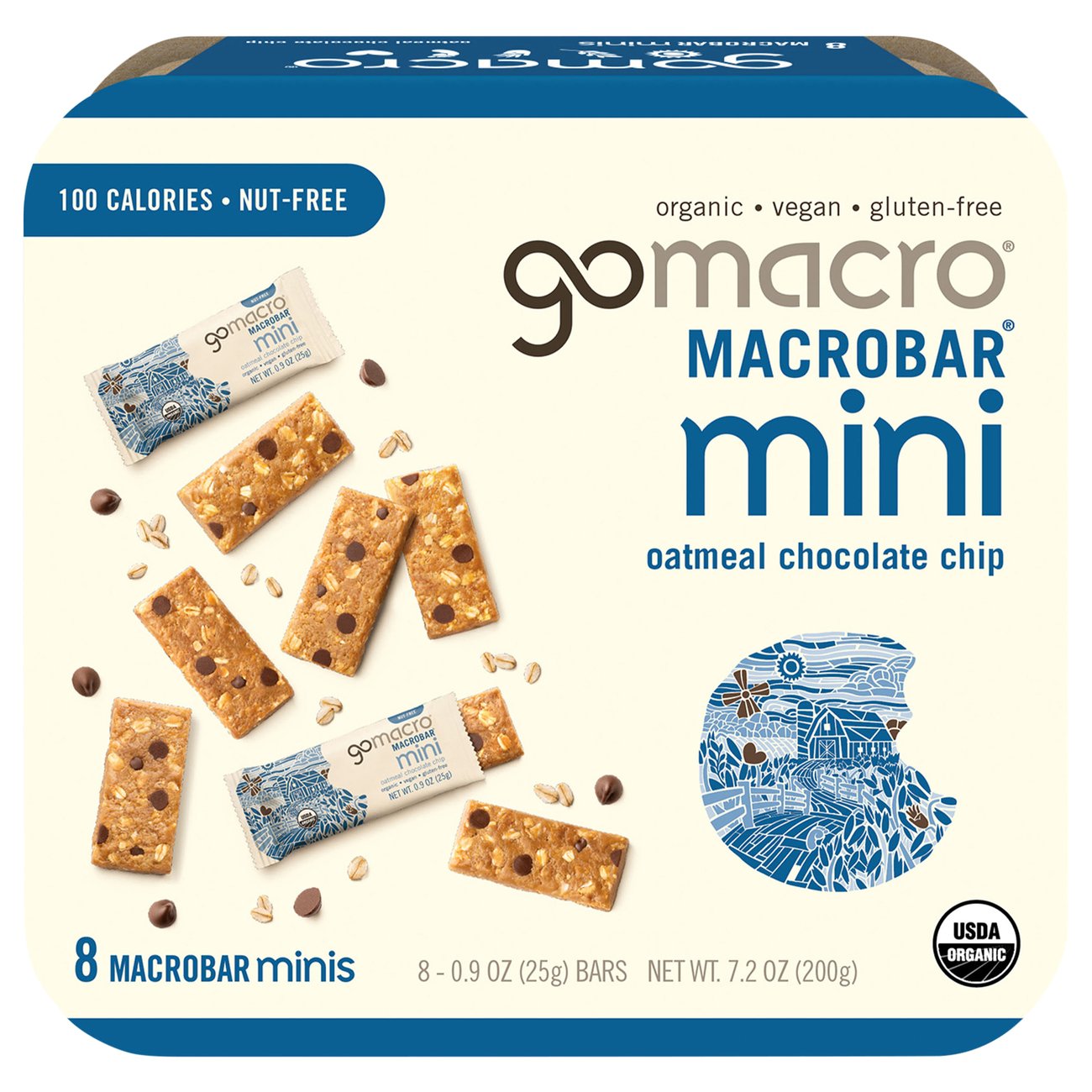 GoMacro Oatmeal Chocolate Chip Mini Macrobars Shop Granola & snack