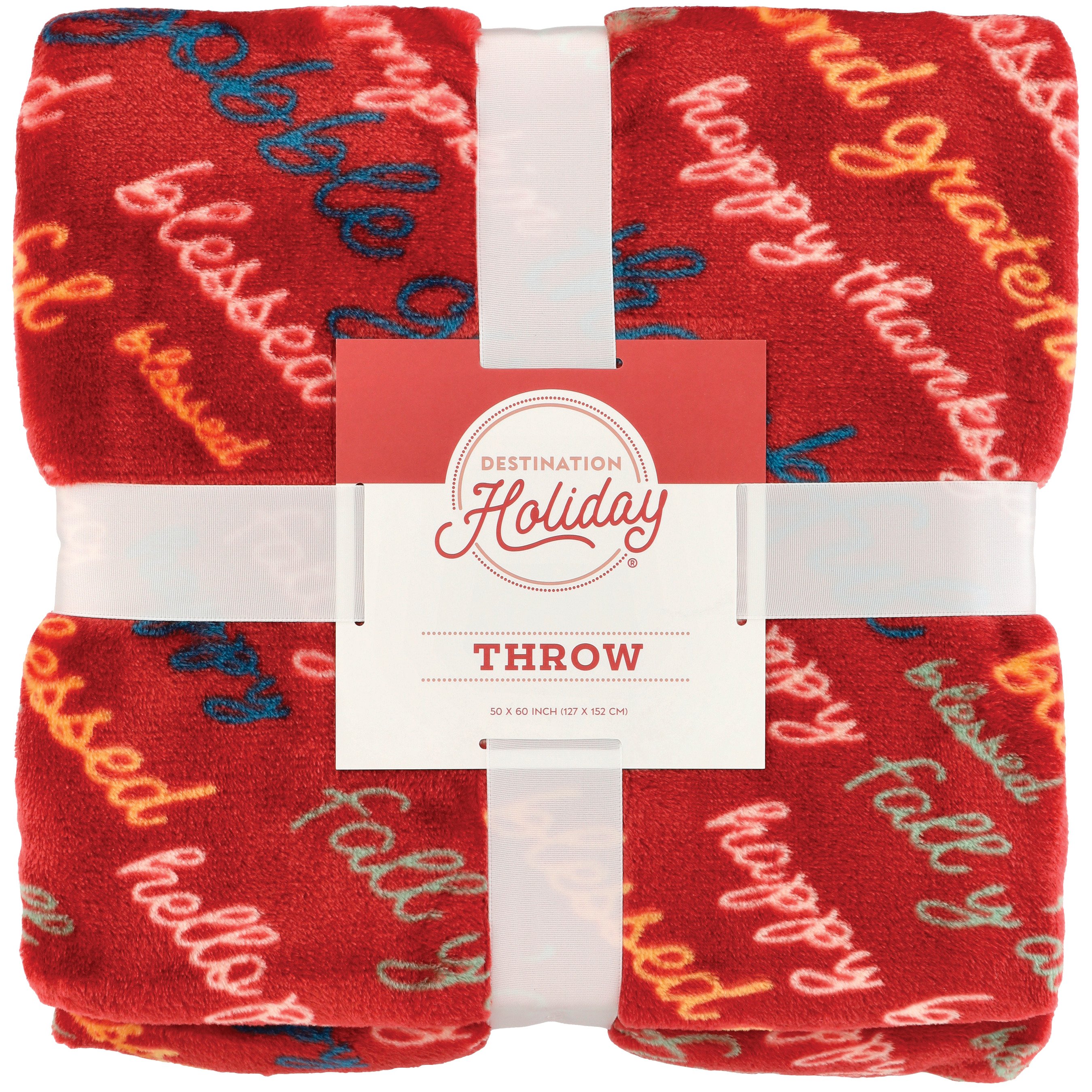 Destination Holiday Thanksgiving Sentiments Cozy Throw Blanket Shop