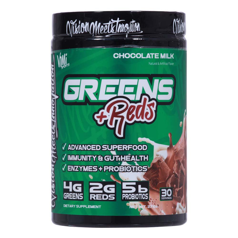 VMI Sports Greens + Reds Powder - Chocolate Milk, 9.7 oz