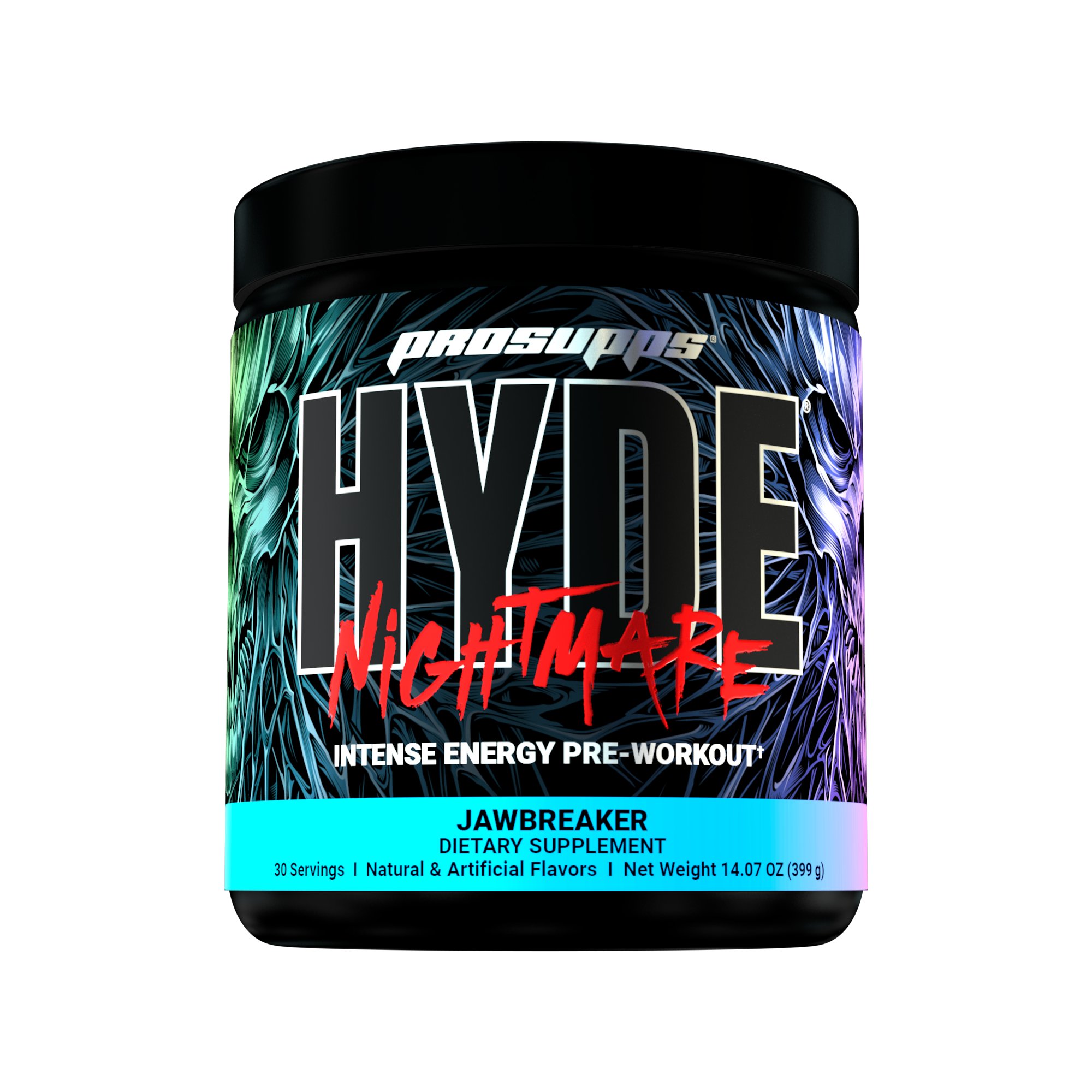 ProSupps Hyde Nightmare Pre-Workout - Jawbreaker, 11 oz