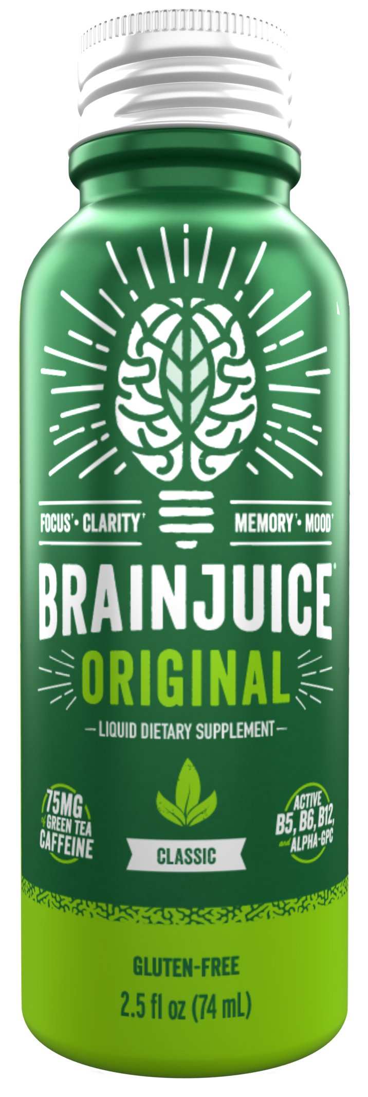 BrainJuice Original Liquid Supplement - Classic, 2.5 oz