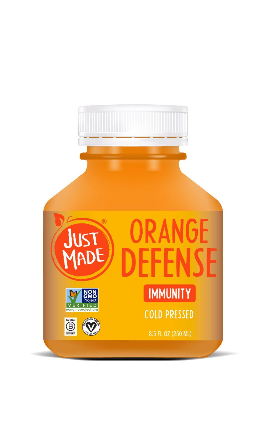 Just Made Orange Defense Immunity Cold-Pressed Juice; image 2 of 3