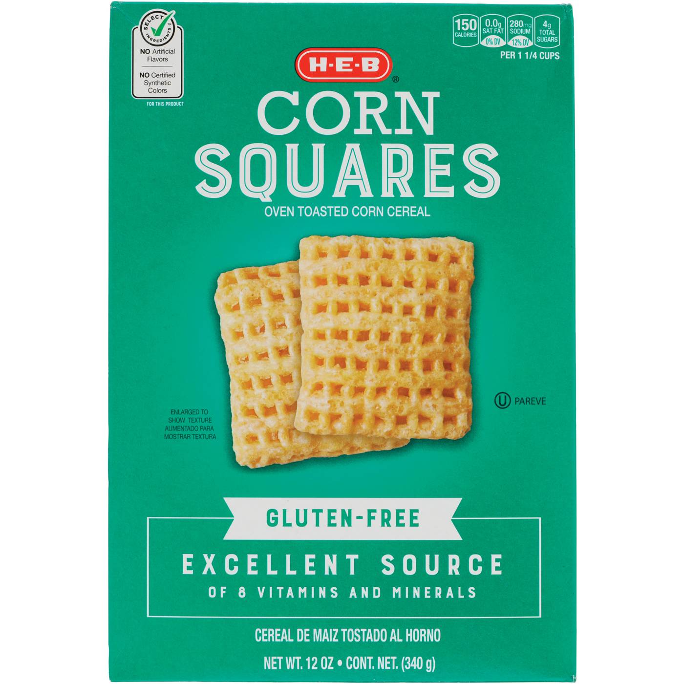 H-E-B Corn Squares Cereal; image 1 of 2