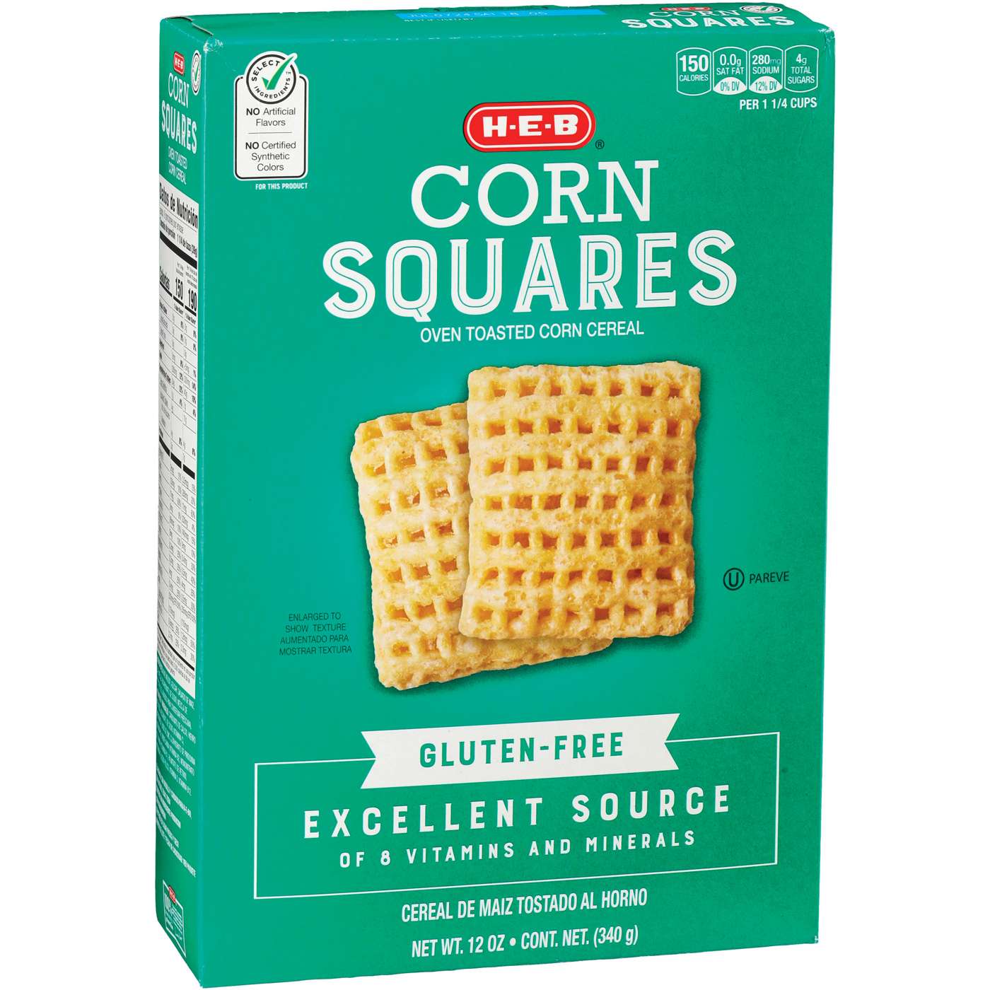 H-E-B Corn Squares Cereal; image 2 of 2