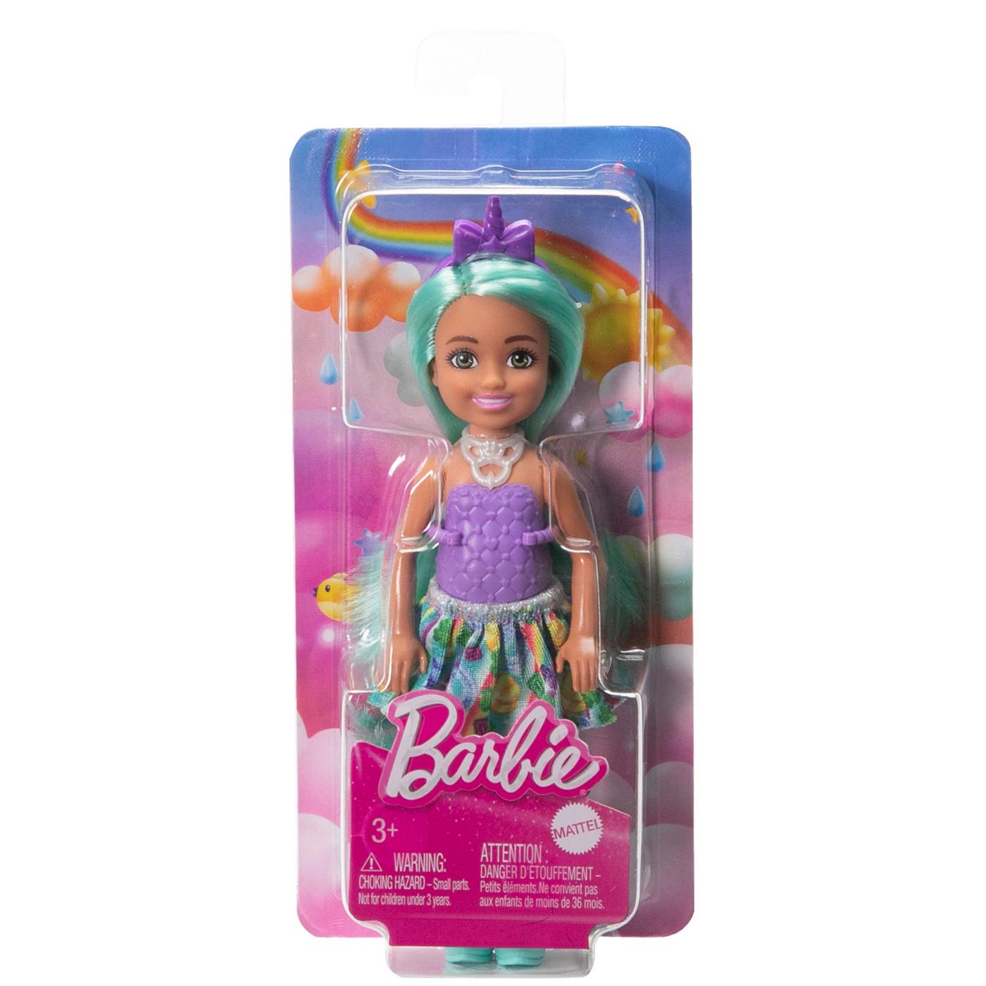 Barbie Unicorn Chelsea Doll with Green Hair; image 1 of 2