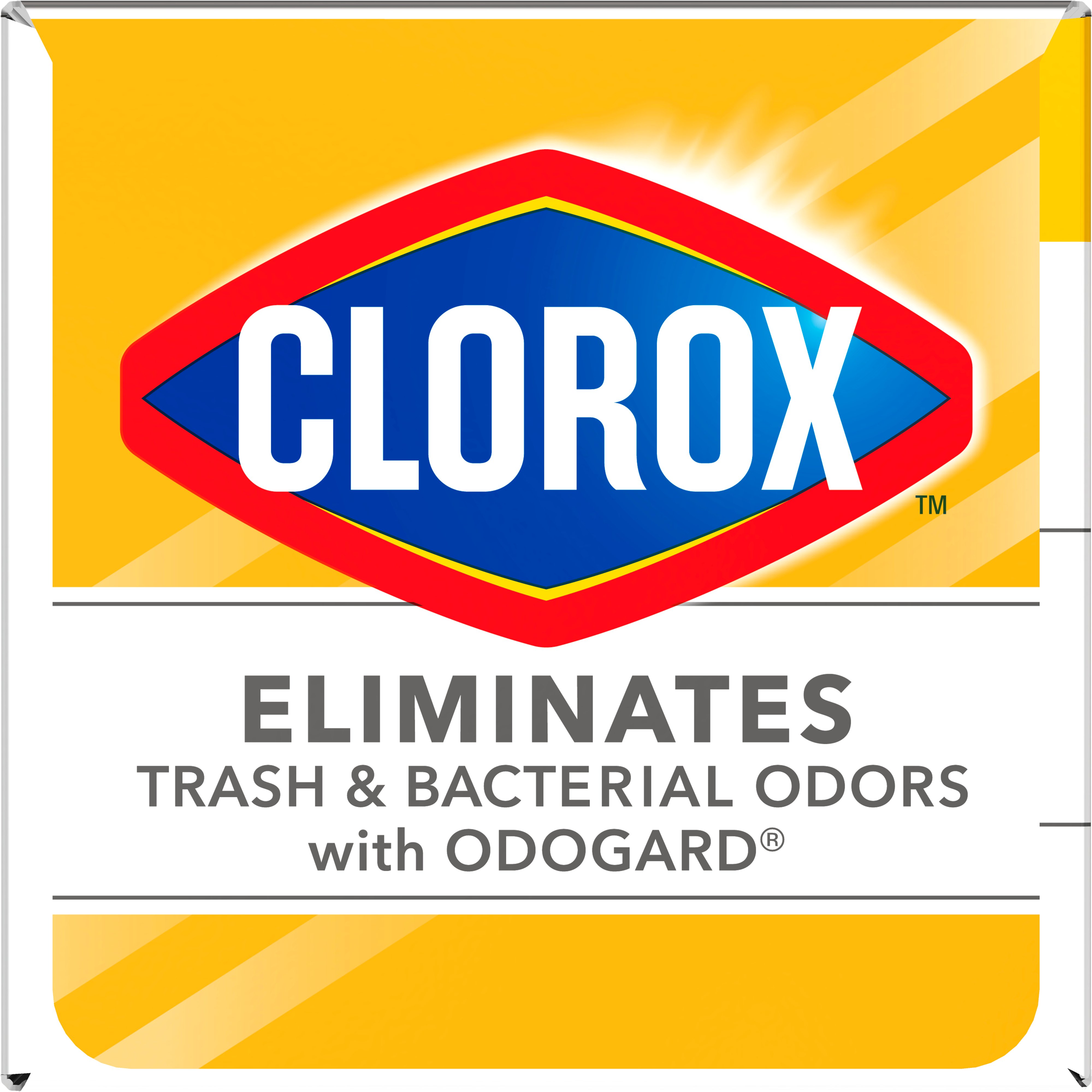 Glad with Clorox 4 Gallon Small Drawstring Trash Bags, Lemon Fresh Bleach  Scent, 20 Bags