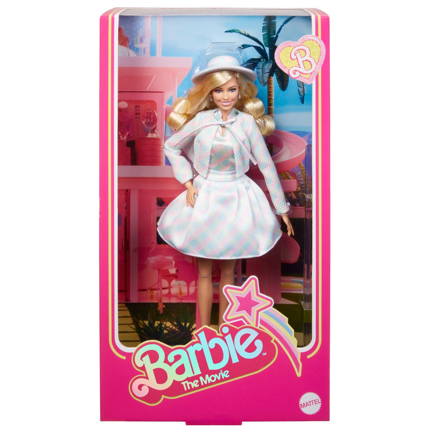 Barbie The Movie Collectible Doll in Blue Dress; image 1 of 3