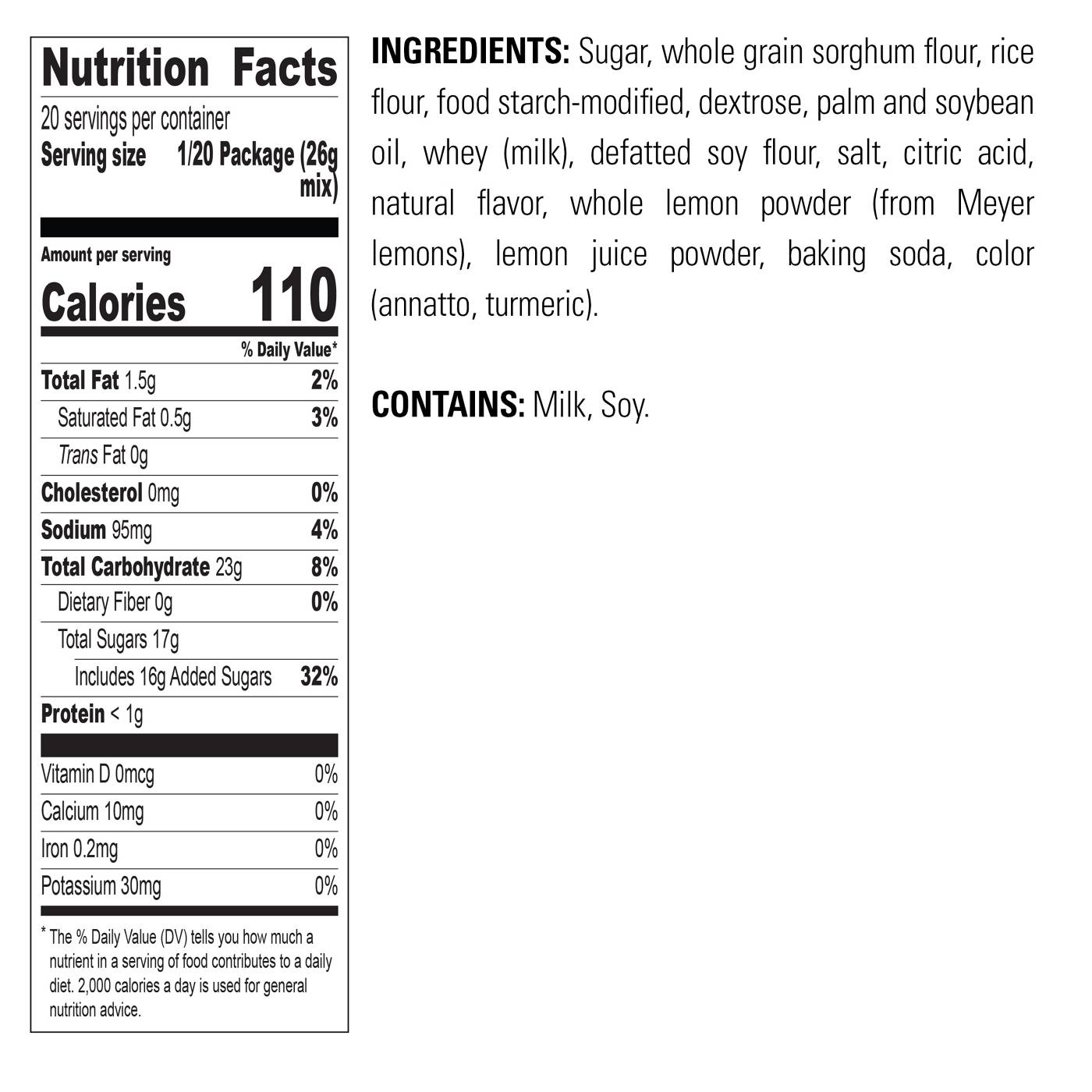 Krusteaz Gluten Free Meyer Lemon Bar Mix Shop Baking mixes at HEB