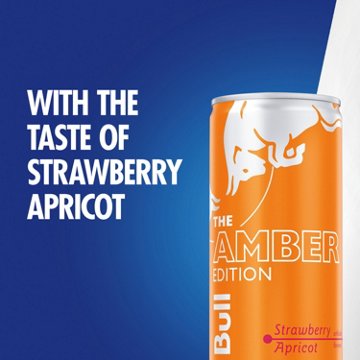 Red Bull Amber Edition Strawberry Apricot Energy Drink 4 pk Cans