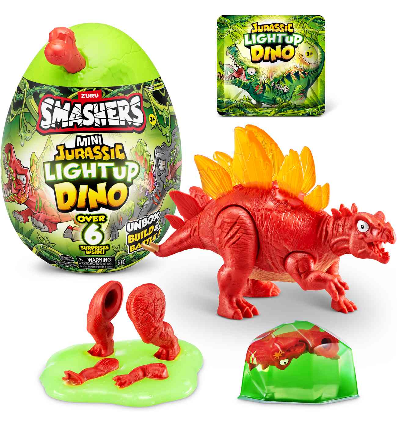 Zuru Smashers Mini Jurassic Light Up Dino Egg; image 2 of 4