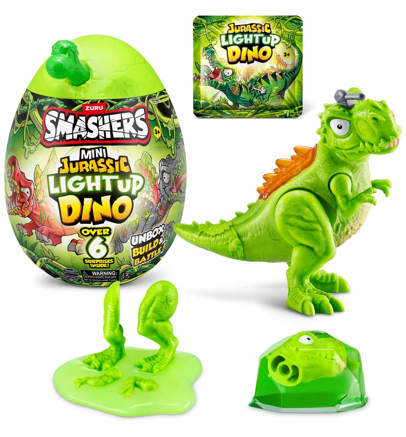 Zuru Smashers Mini Jurassic Light Up Dino Egg; image 3 of 4