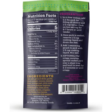 Siete Carnitas Seasoning Slow Cooker Spice, 1.29 oz