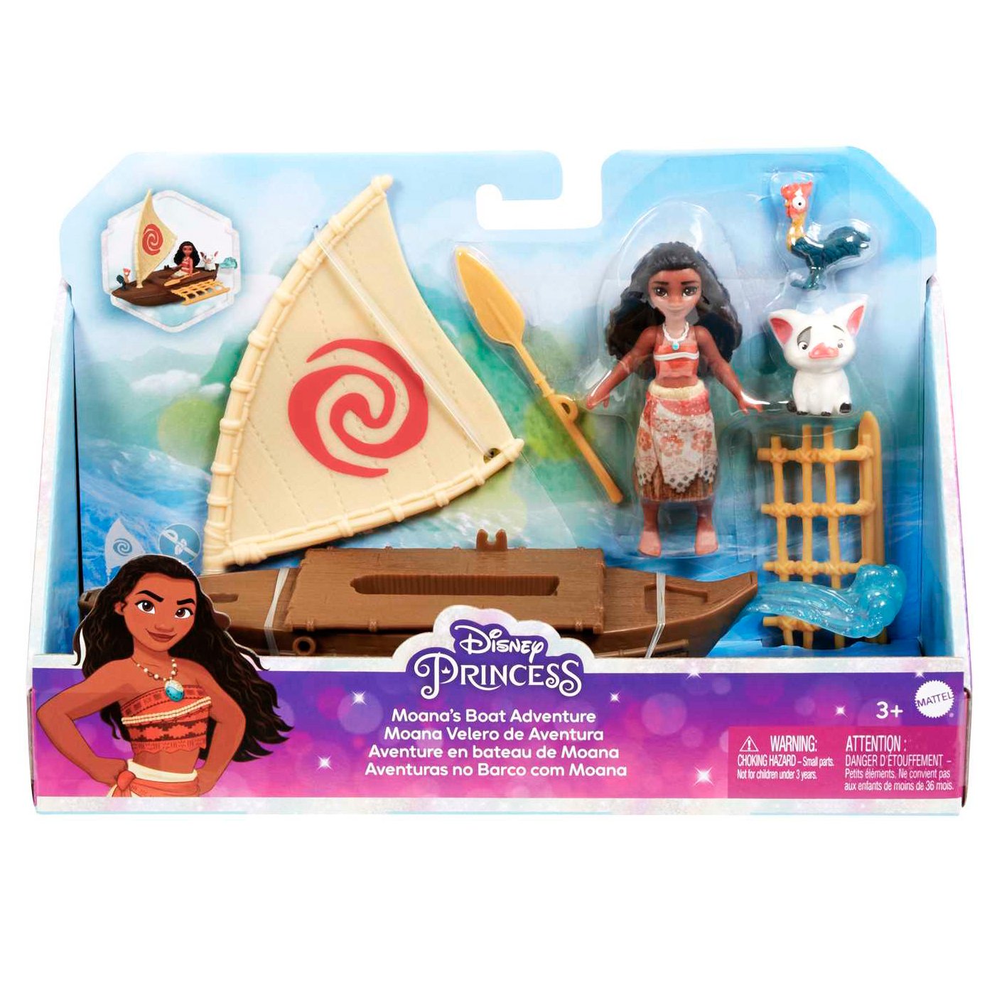 Mattel Disney Princess Moana's Boat Adventure Playset Shop Playsets