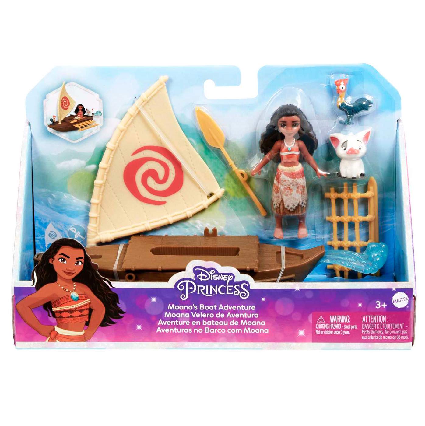 Mattel Disney Princess Moana's Boat Adventure Playset; image 1 of 2