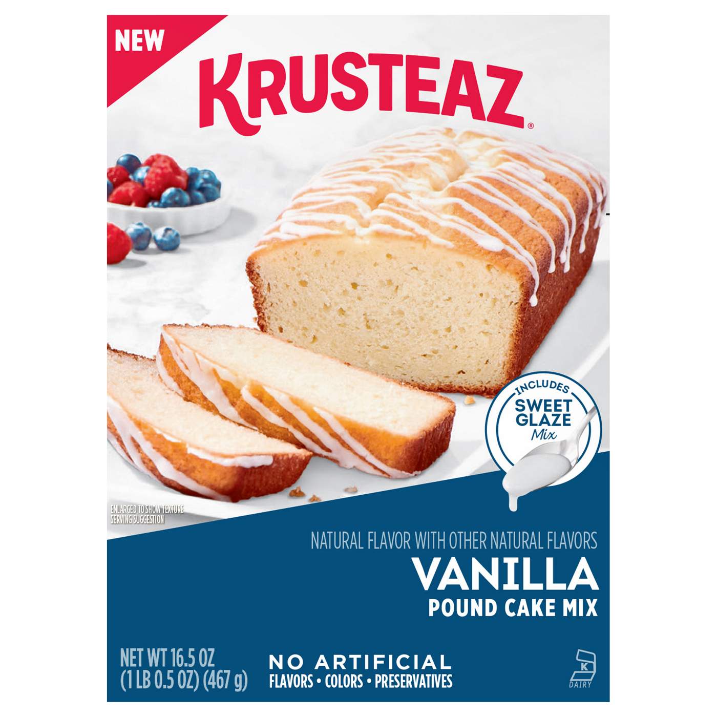 Krusteaz Vanilla Pound Cake Mix; image 1 of 6
