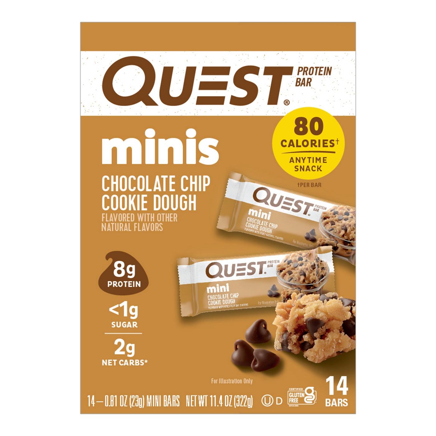 Quest Minis 8g Protein Bars - Chocolate Chip Cookie Dough; image 1 of 3