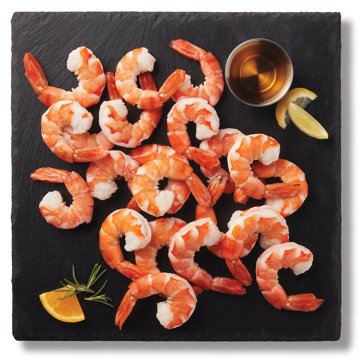 H-E-B Fish Market Tail-On Colossal Black Tiger Cooked Shrimp, 16 - 20 ct/lb, lb