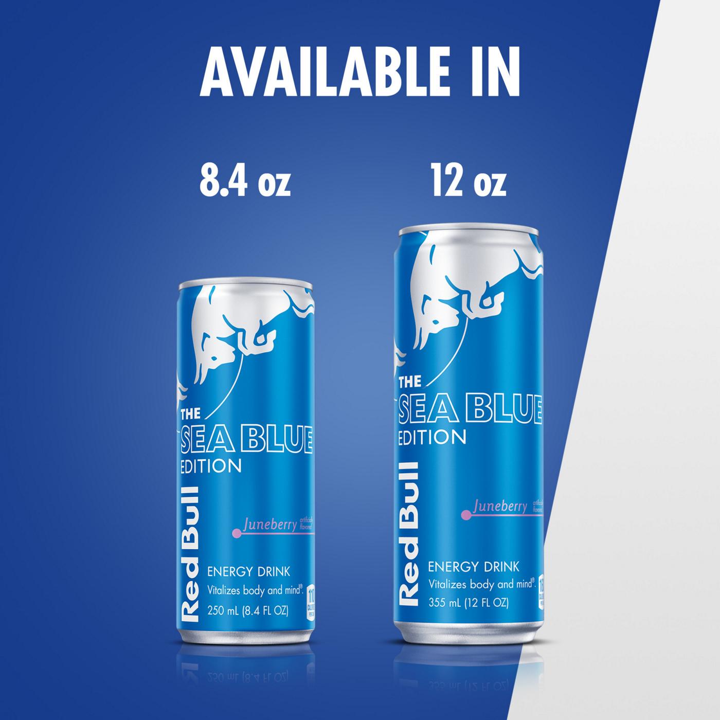 Red Bull Sea Blue Edition Juneberry Energy Drink 8.4 oz Cans; image 3 of 11