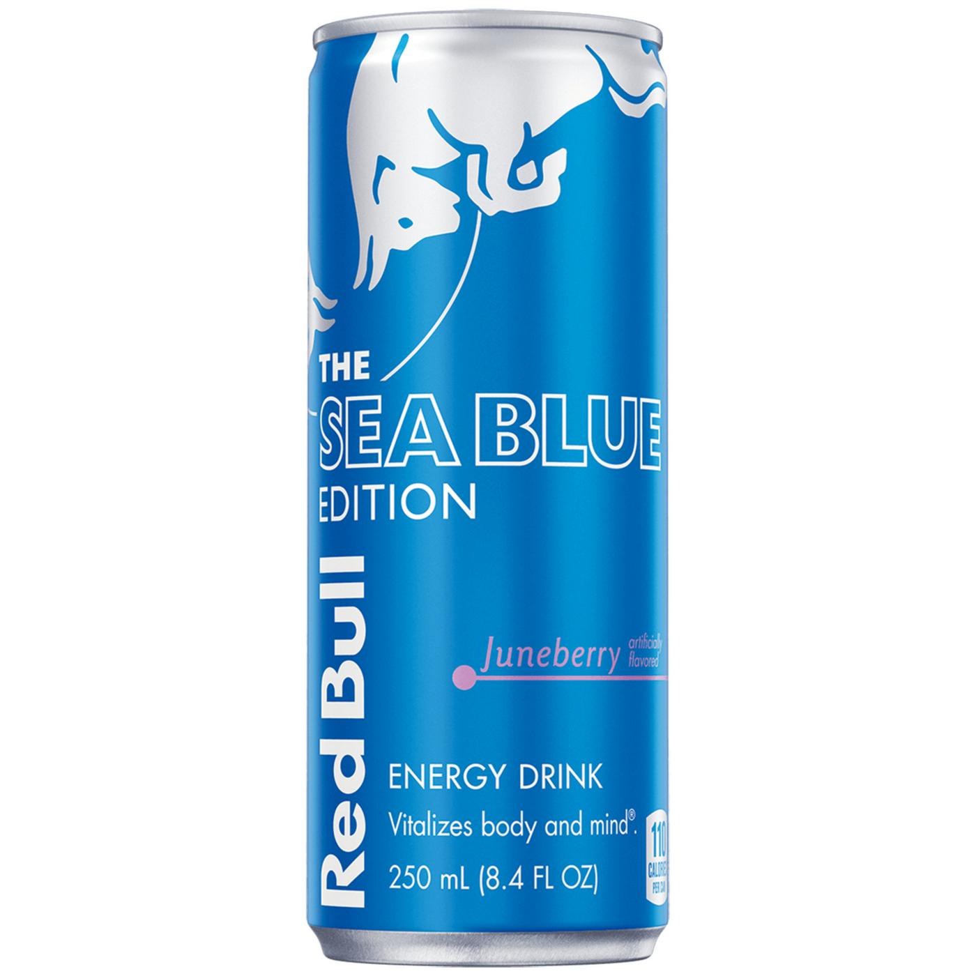Red Bull Sea Blue Edition Juneberry Energy Drink; image 1 of 4