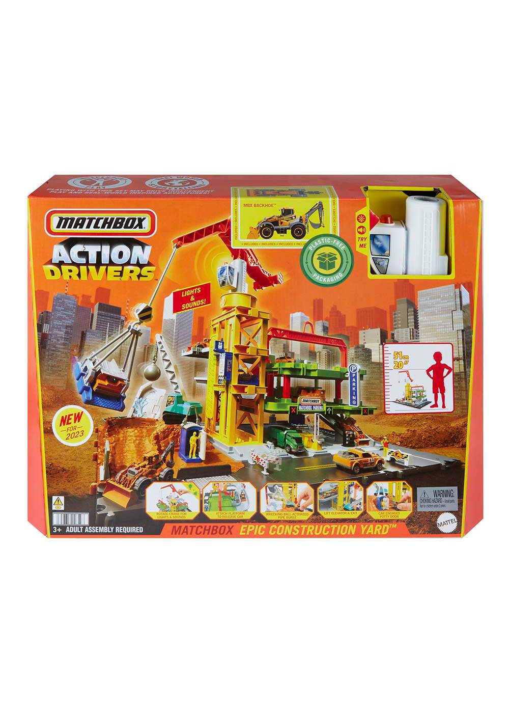 Matchbox Action Drivers Epic Construction Yard Playset; image 1 of 3