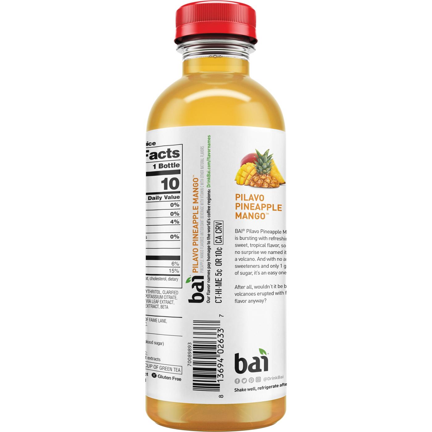 Bai Antioxidant Infused Pilavo Pineapple Mango Beverage - Shop Sports &  Energy Drinks at H-E-B