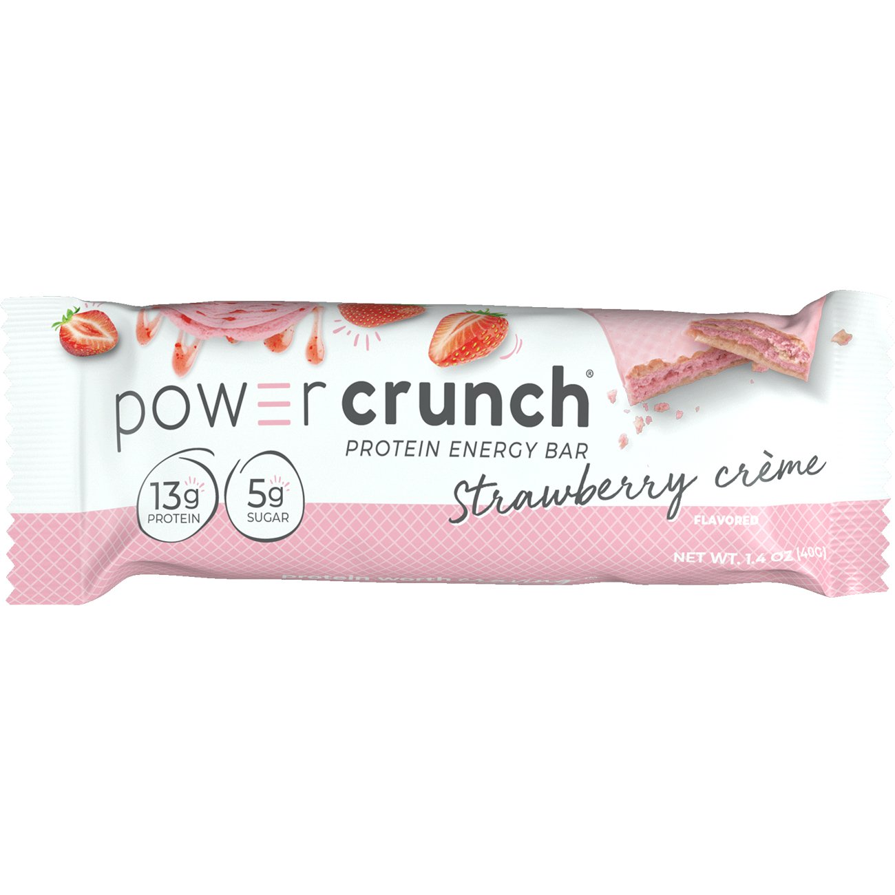 Power Crunch 13g Protein Energy Bar Strawberry Crème Shop Granola