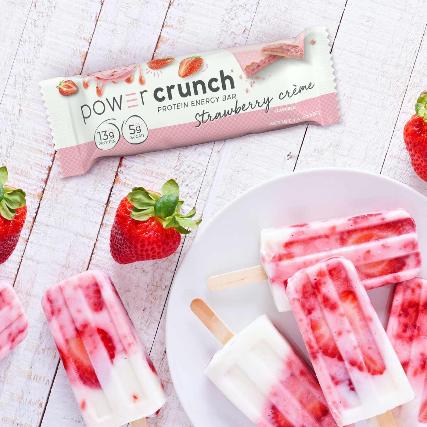 Power Crunch 13g Protein Energy Bar - Strawberry Crème; image 3 of 3