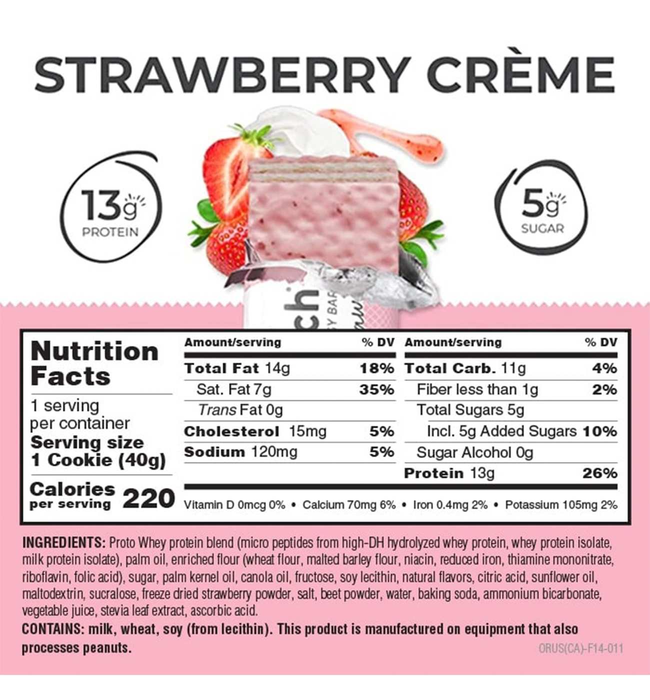 Power Crunch 13g Protein Energy Bar - Strawberry Crème; image 4 of 6