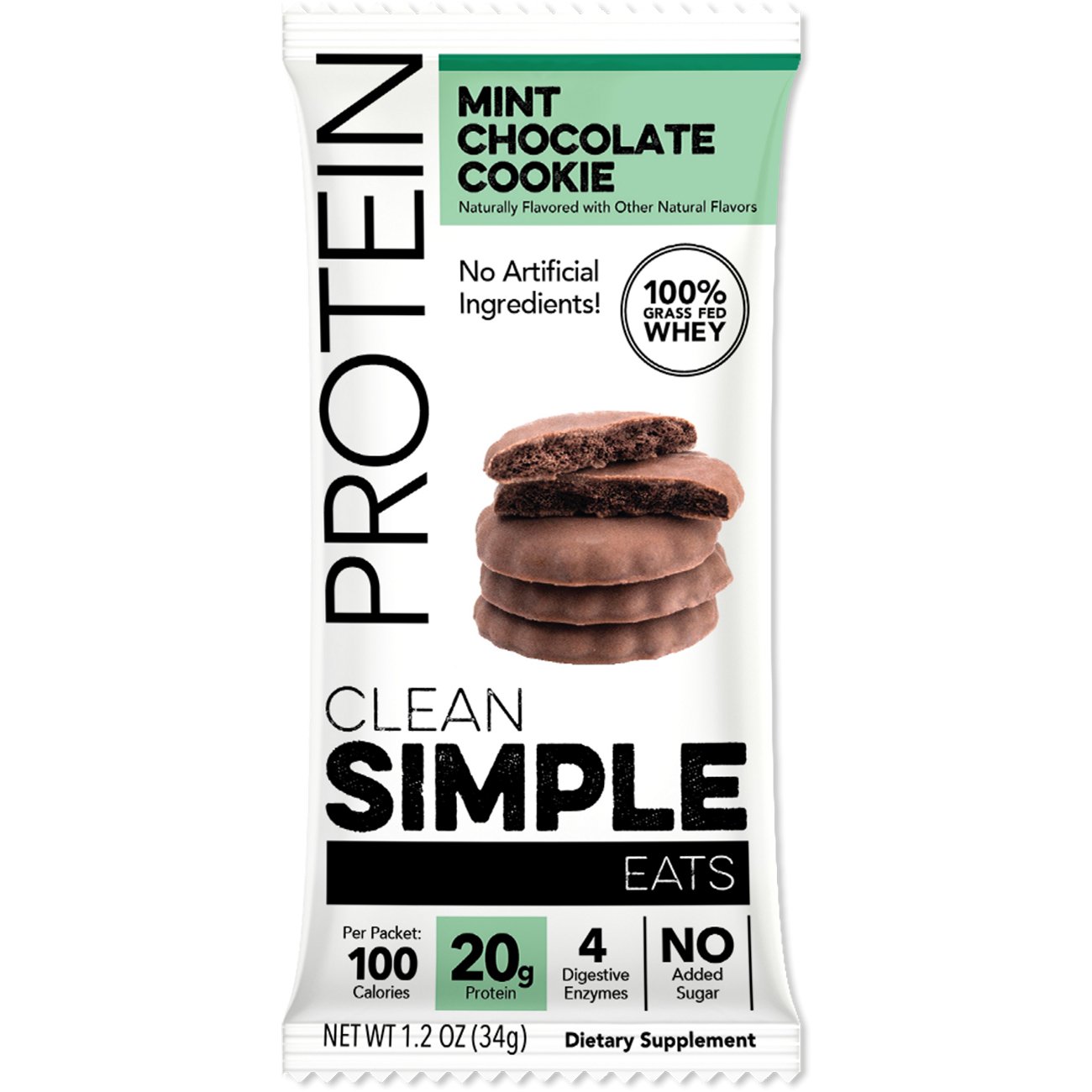 Clean Simple Eats 20g Protein Bar Mint Chocolate Cookie Shop Diet & Fitness at HEB