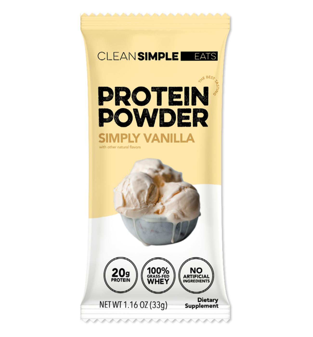 Clean Simple Eats 20g Protein Powder Packet - Simply Vanilla; image 1 of 2