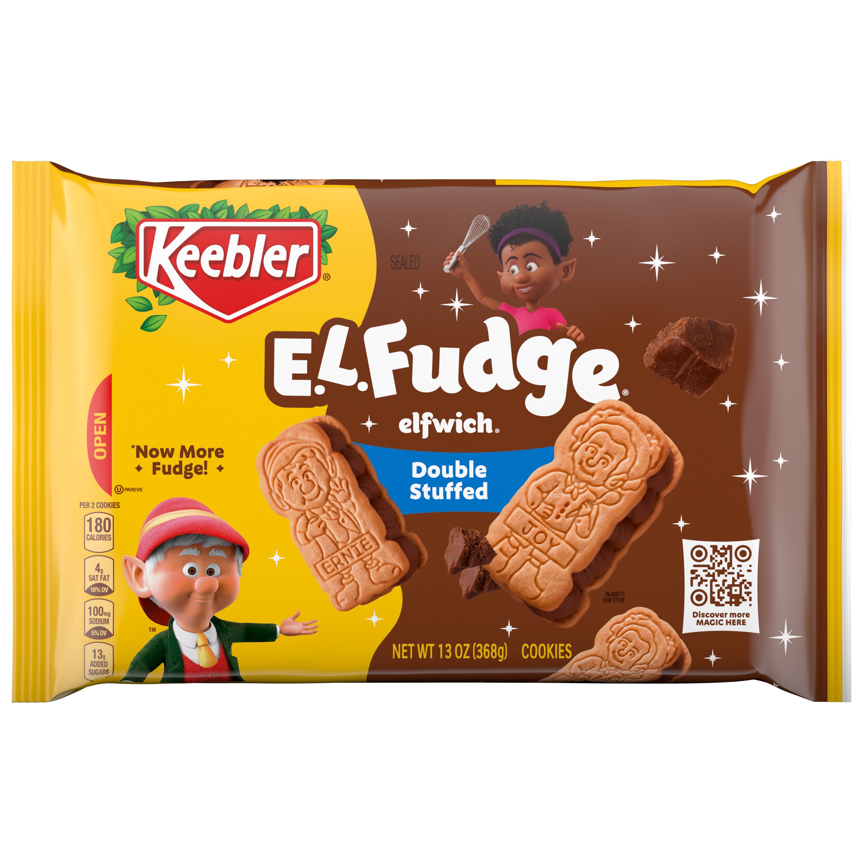 Keebler Double Stuffed E.L. Fudge Elfwich Cookies