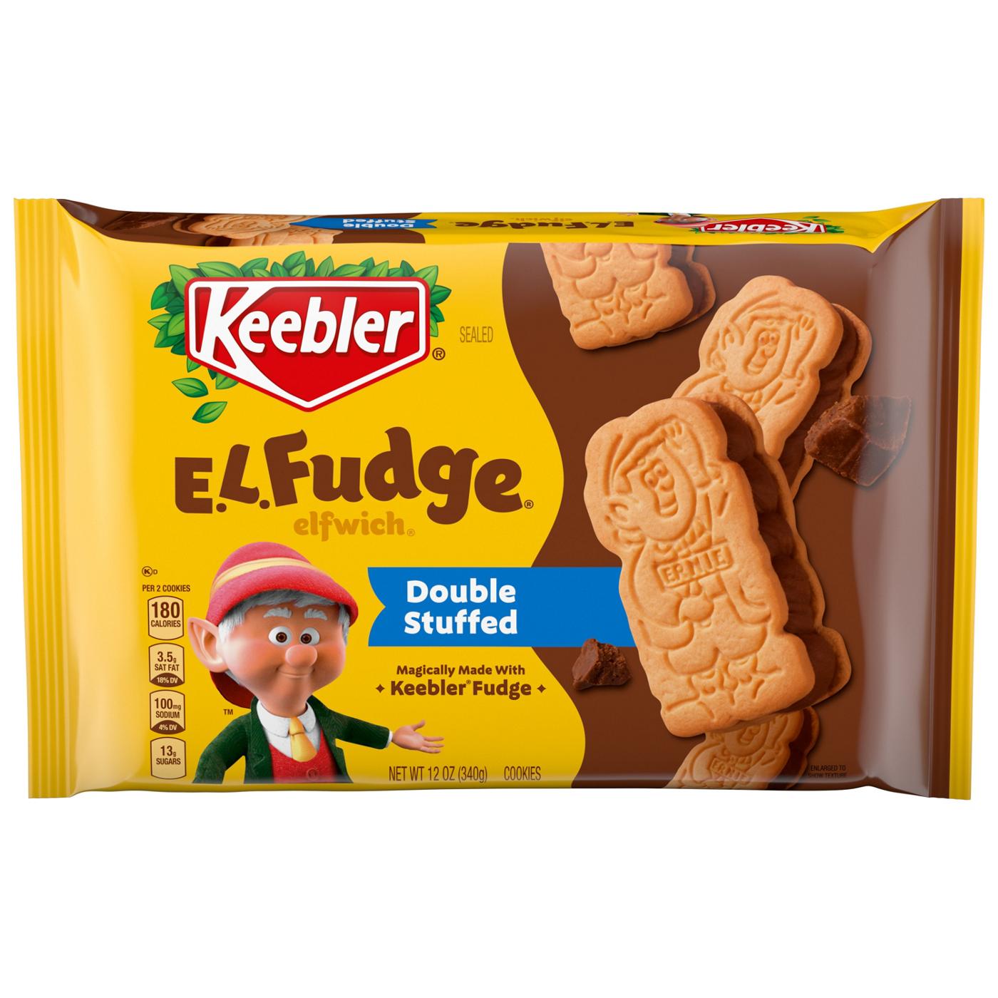 Keebler Double Stuffed E.L. Fudge Elfwich Cookies; image 1 of 5