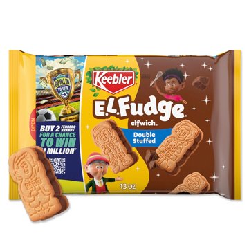 Keebler Double Stuffed E.L. Fudge Elfwich Cookies, 13.39 oz