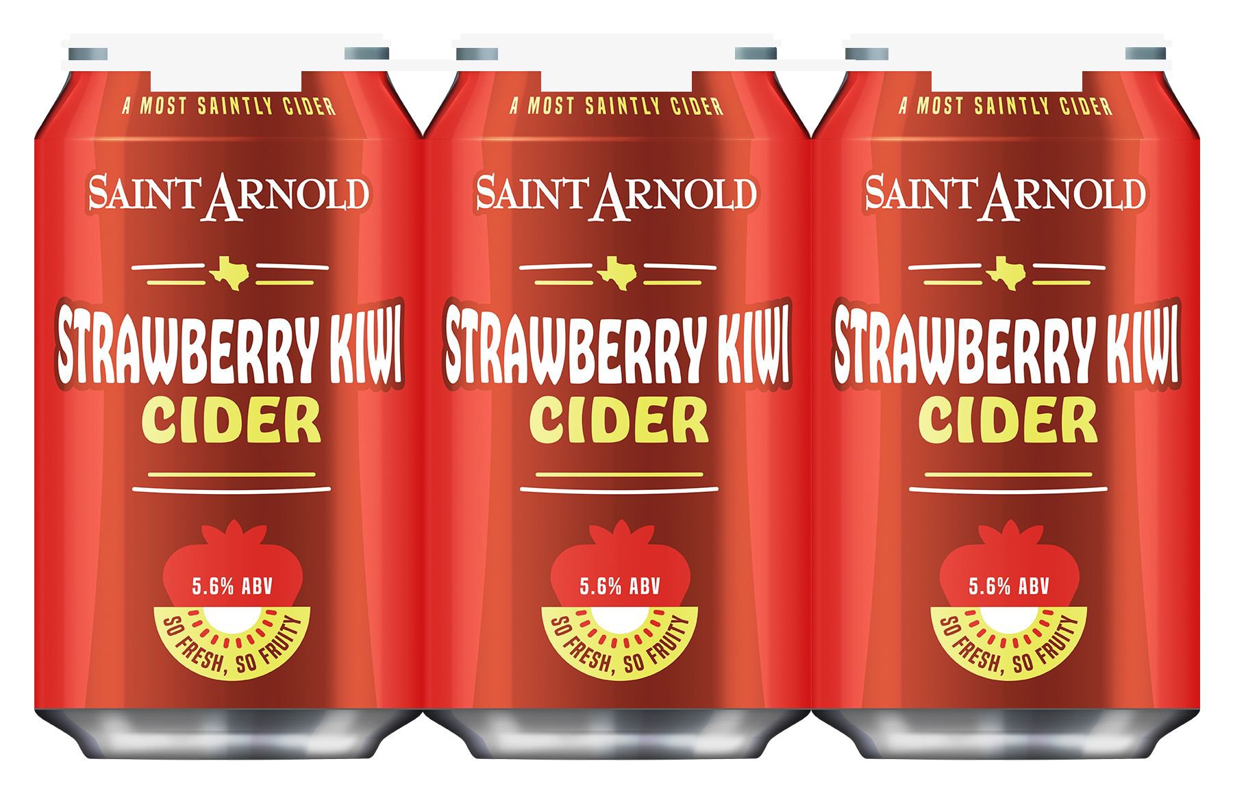 Saint Arnold Strawberry Kiwi Cider 12 oz Cans Shop Hard Cider at HEB