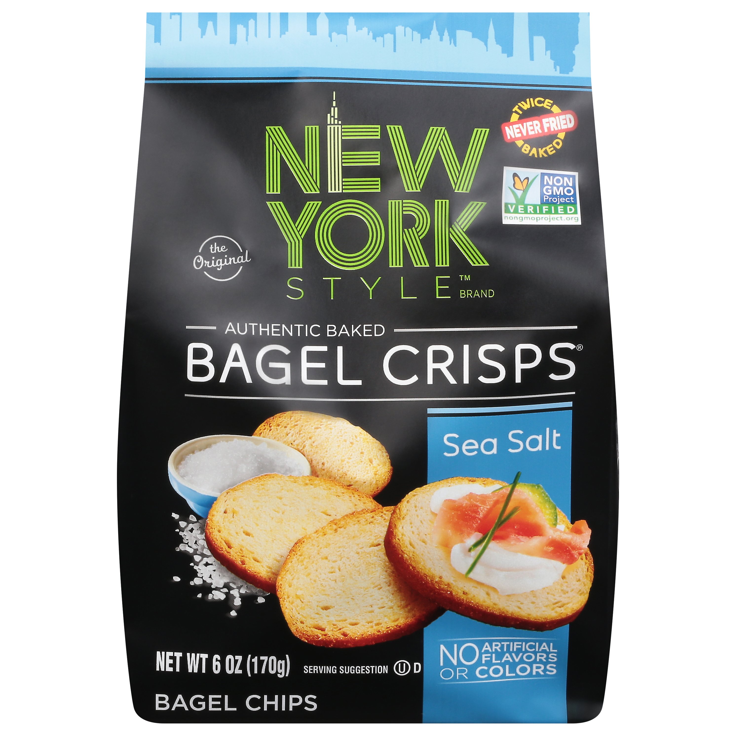 New York Style Bagel Crisps Sea Salt Shop Crackers & breadsticks at