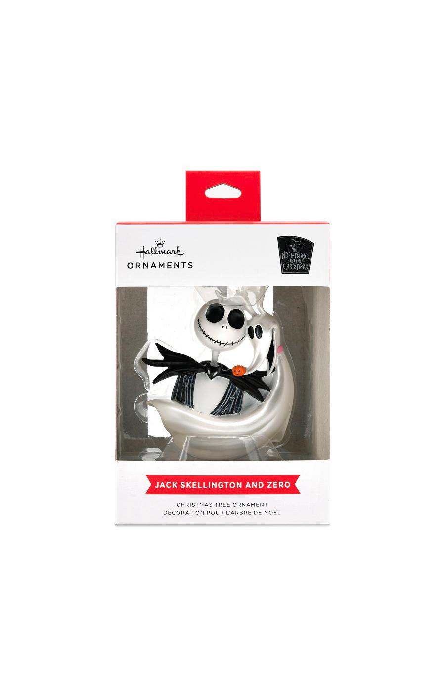 Hallmark The Nightmare Before Christmas Jack Skellington & Zero Christmas Ornament; image 2 of 3