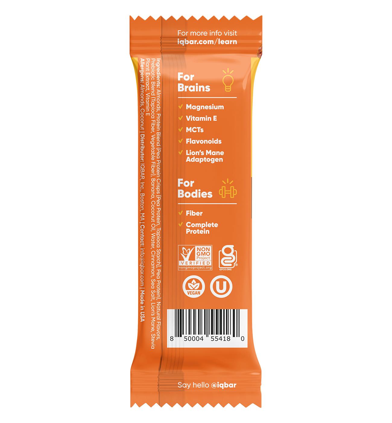 IQBar 12g Plant Protein Bar - Banana Nut; image 2 of 2