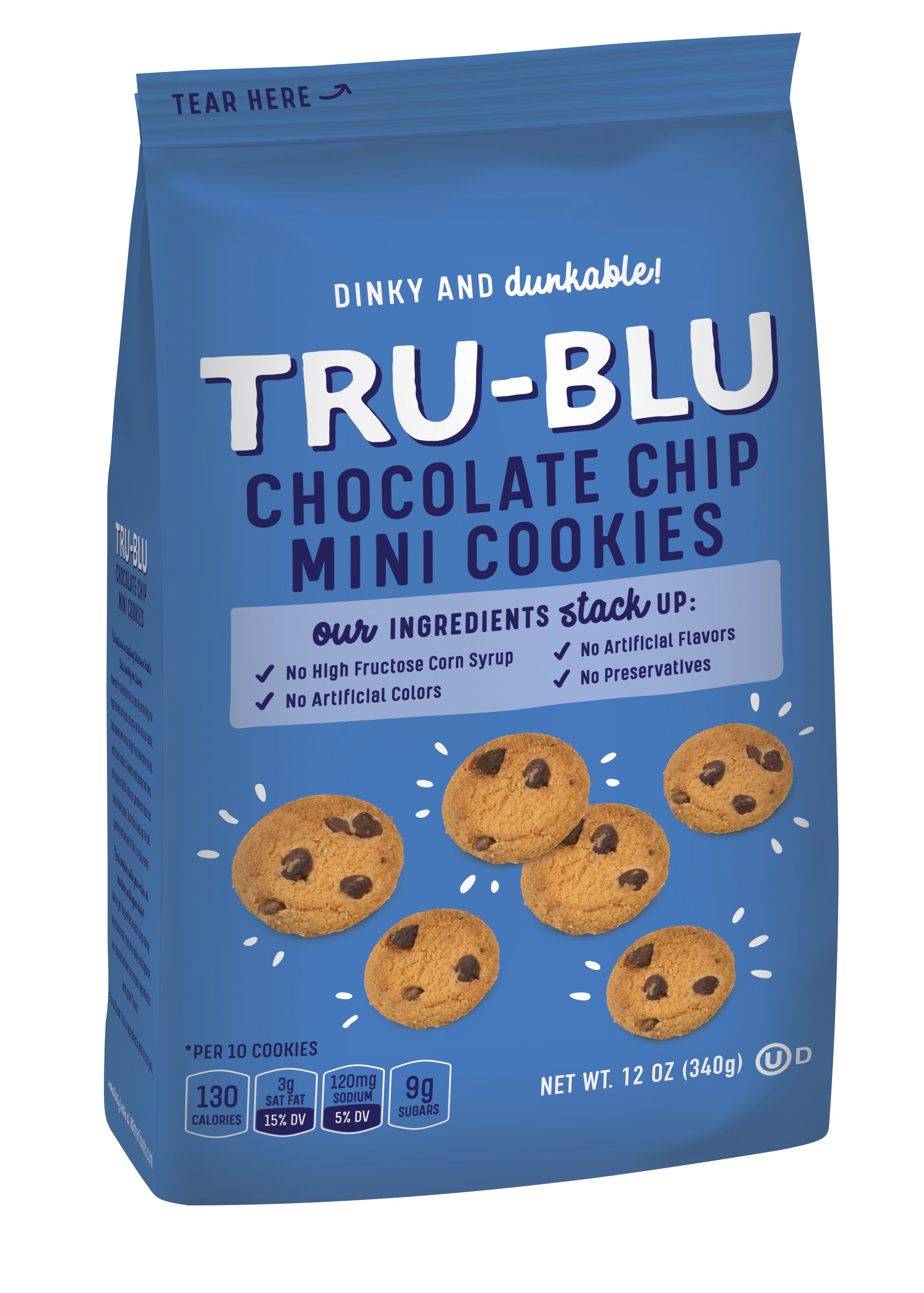Tru blu chocolate chip mini cookies shop cookies at h e b